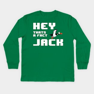 Hey That's a Fact Jack Kids Long Sleeve T-Shirt